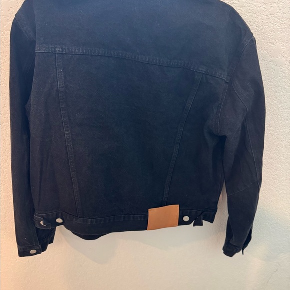 Men's Black Denim Jacket - Picture 3 of 3